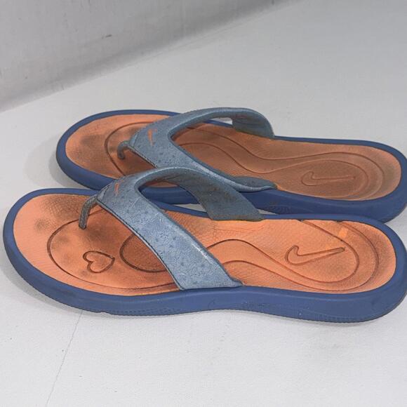 Nike 2007 Multicolor Comfort Footbed Logo Casual Athletic Flip Flops Size 6Y - Picture 6 of 14